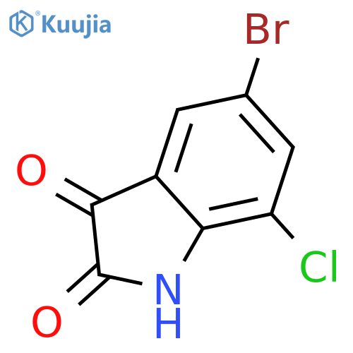 5-Bromo-7-chloro-2,3-dihydro-1H-indole-2,3-dione structure