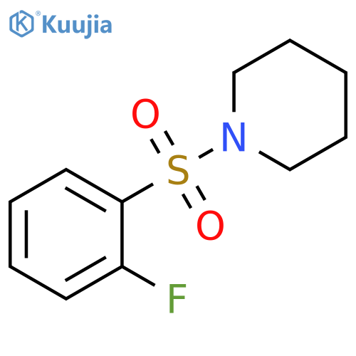 1-(2-fluorobenzenesulfonyl)piperidine structure