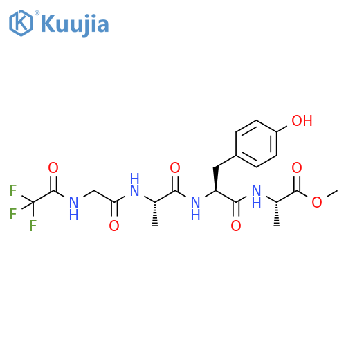 L-Alanine, N-[N-[N-[N-(trifluoroacetyl)glycyl]-L-alanyl]-L-tyrosyl]-, methyl ester (9CI) structure