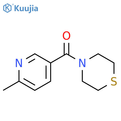 Thiomorpholine, 4-[(6-methyl-3-pyridinyl)carbonyl]- structure