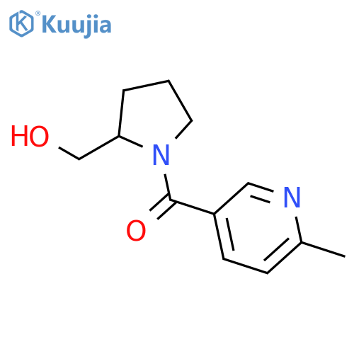 2-Pyrrolidinemethanol, 1-[(6-methyl-3-pyridinyl)carbonyl]-, (2S)- structure