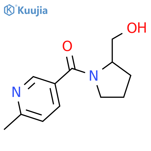 2-Pyrrolidinemethanol, 1-[(6-methyl-3-pyridinyl)carbonyl]-, (2R)- structure