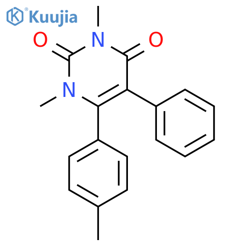 2,4(1H,3H)-PYRIMIDINEDIONE, 1,3-DIMETHYL-6-(4-METHYLPHENYL)-5-PHENYL- structure