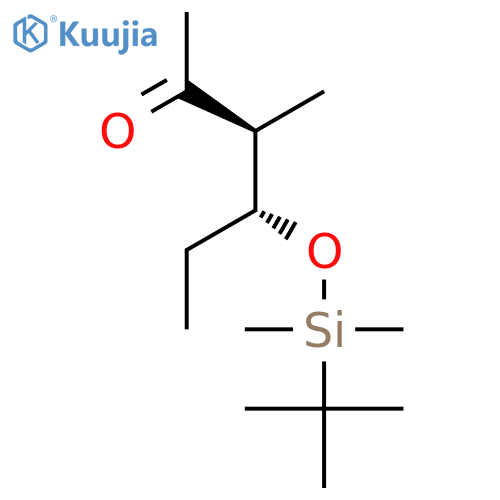 2-Hexanone, 4-[[(1,1-dimethylethyl)dimethylsilyl]oxy]-3-methyl-, (3S,4R)- structure