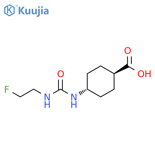 Cyclohexanecarboxylic acid, 4-[[[(2-fluoroethyl)amino]carbonyl]amino]-,trans- structure