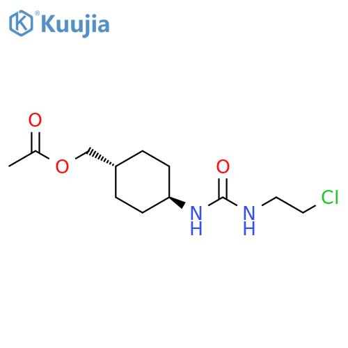 Urea, N-[4-[(acetyloxy)methyl]cyclohexyl]-N'-(2-chloroethyl)-, trans- structure