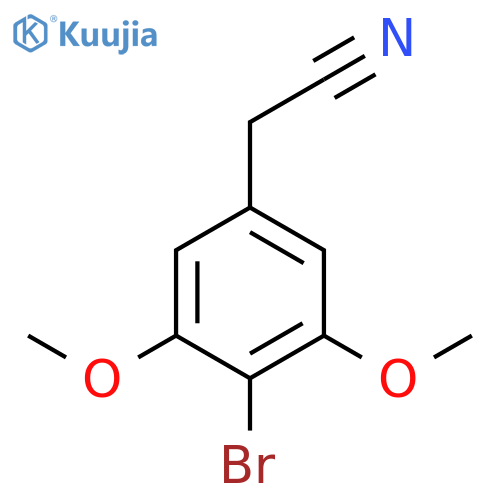 2-(4-bromo-3,5-dimethoxyphenyl)acetonitrile structure