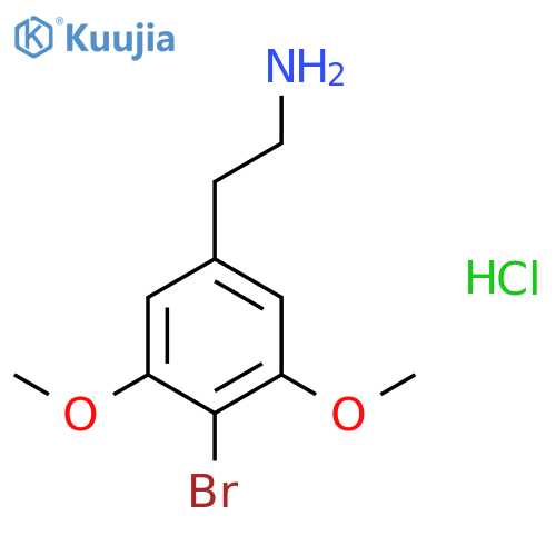 2-(4-bromo-3,5-dimethoxyphenyl)ethan-1-amine hydrochloride structure