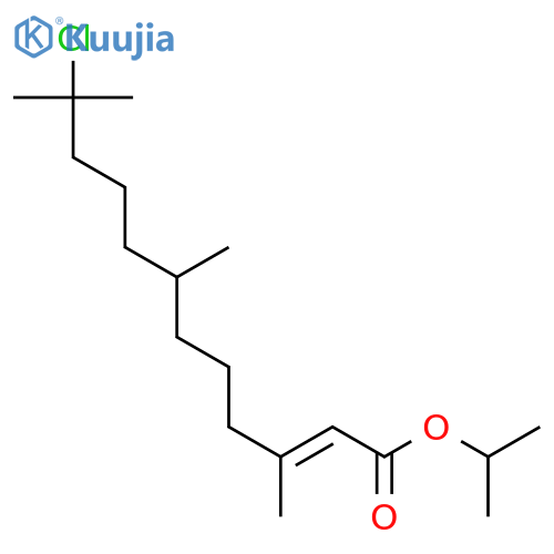 2-Dodecenoic acid, 11-chloro-3,7,11-trimethyl-, 1-methylethyl ester structure