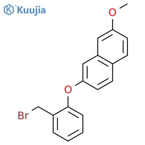 Naphthalene, 2-[2-(bromomethyl)phenoxy]-7-methoxy- structure
