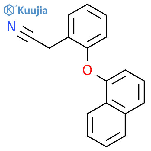 BENZENEACETONITRILE, 2-(1-NAPHTHALENYLOXY)- structure