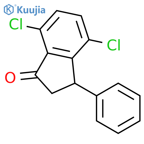 1H-INDEN-1-ONE, 4,7-DICHLORO-2,3-DIHYDRO-3-PHENYL- structure