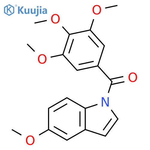 1H-Indole, 5-methoxy-1-(3,4,5-trimethoxybenzoyl)- structure