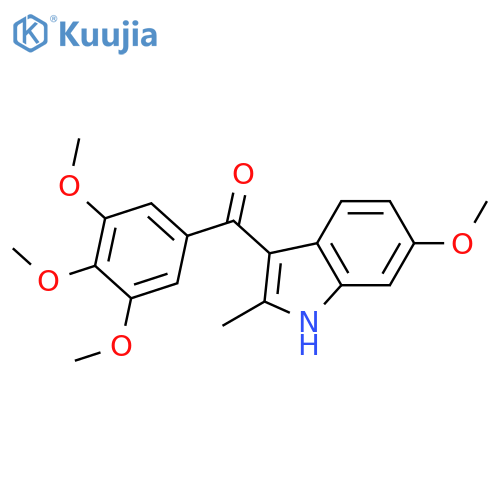 Methanone,(6-methoxy-2-methyl-1H-indol-3-yl)(3,4,5-trimethoxyphenyl)- structure