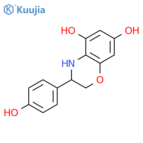 2H-1,4-BENZOXAZINE-5,7-DIOL, 3,4-DIHYDRO-3-(4-HYDROXYPHENYL)- structure