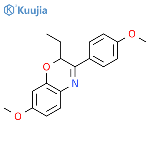 2H-1,4-BENZOXAZINE, 2-ETHYL-7-METHOXY-3-(4-METHOXYPHENYL)- structure