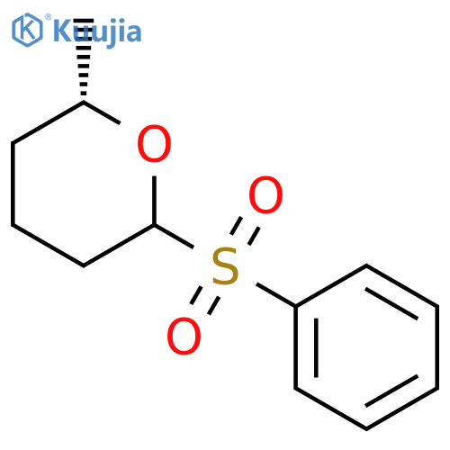 2H-PYRAN, TETRAHYDRO-2-METHYL-6-(PHENYLSULFONYL)-, (2S)- structure