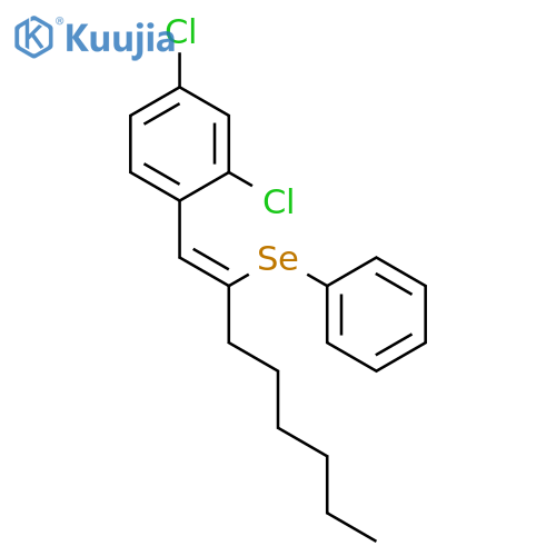 Benzene, 2,4-dichloro-1-[(1Z)-2-(phenylseleno)-1-octenyl]- structure