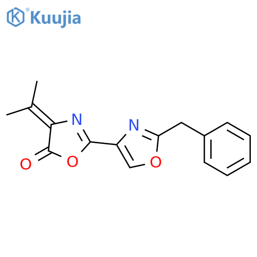 [2,4'-Bioxazol]-5(4H)-one, 4-(1-methylethylidene)-2'-(phenylmethyl)- structure