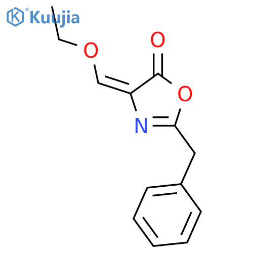 5(4H)-Oxazolone, 4-(ethoxymethylene)-2-(phenylmethyl)- structure