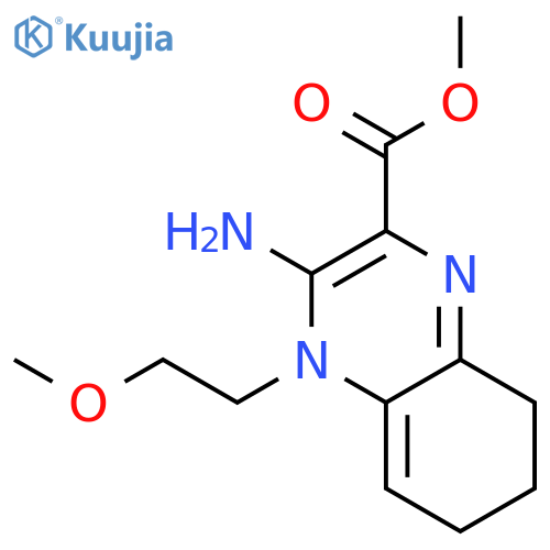 Methyl 3-amino-4-(2-methoxyethyl)-7,8-dihydro-6h-quinoxaline-2-carboxylate structure