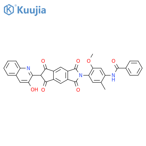Benzamide,N-[5-methoxy-2-methyl-4-[3,5,6,7-tetrahydro-6-(3-hydroxy-2-quinolinyl)-1,3,5,7-tetraoxocyclopent[f]isoindol-2(1H)-yl]phenyl]- structure