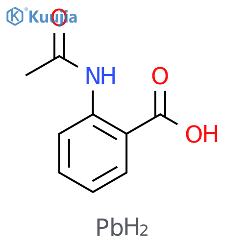 Benzoic acid, 2-(acetylamino)-, lead(2+) salt (2:1) structure