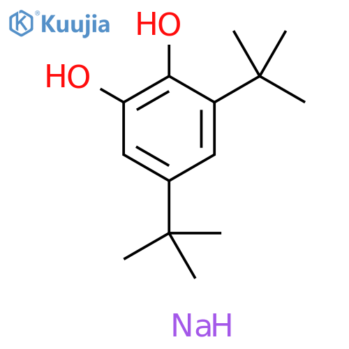 1,2-Benzenediol, 3,5-bis(1,1-dimethylethyl)-, disodium salt structure