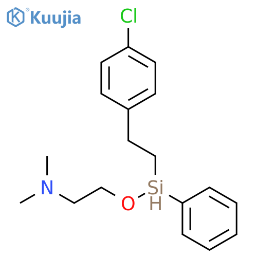 Ethanamine, 2-[[(4-chlorophenyl)ethylphenylsilyl]oxy]-N,N-dimethyl- structure