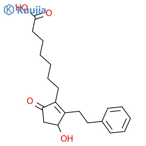 1-Cyclopentene-1-heptanoic acid, 3-hydroxy-5-oxo-2-(2-phenylethyl)- structure