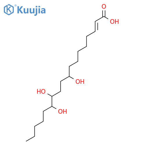 Octadecenoic acid, 9,12,13-trihydroxy- structure