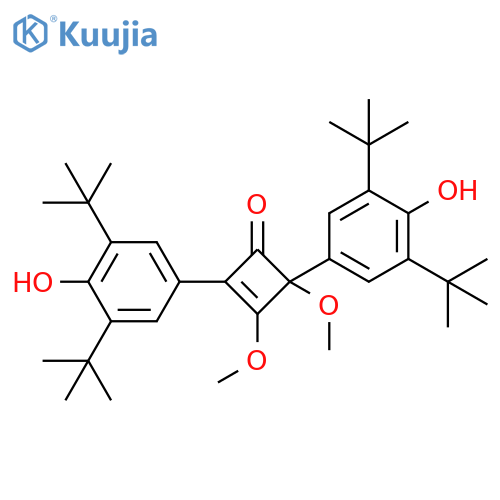 2-Cyclobuten-1-one,2,4-bis[3,5-bis(1,1-dimethylethyl)-4-hydroxyphenyl]-3,4-dimethoxy- structure