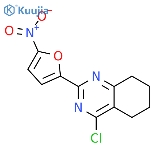 4-chloro-2-(5-nitrofuran-2-yl)-5,6,7,8-tetrahydroquinazoline structure
