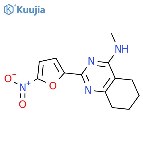 4-QUINAZOLINAMINE, 5,6,7,8-TETRAHYDRO-N-METHYL-2-(5-NITRO-2-FURANYL)- structure