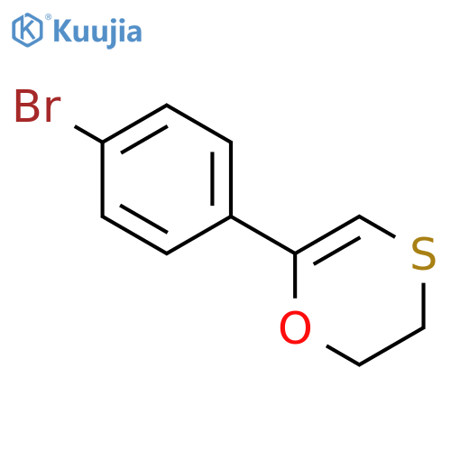 1,4-Oxathiin, 6-(4-bromophenyl)-2,3-dihydro- structure