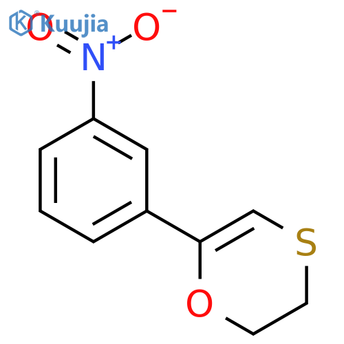 1,4-Oxathiin, 2,3-dihydro-6-(3-nitrophenyl)- structure