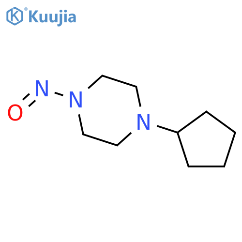 1-Cyclopentyl-4-nitrosopiperazine structure