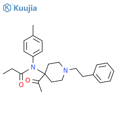Propanamide,N-[4-acetyl-1-(2-phenylethyl)-4-piperidinyl]-N-(4-methylphenyl)- structure