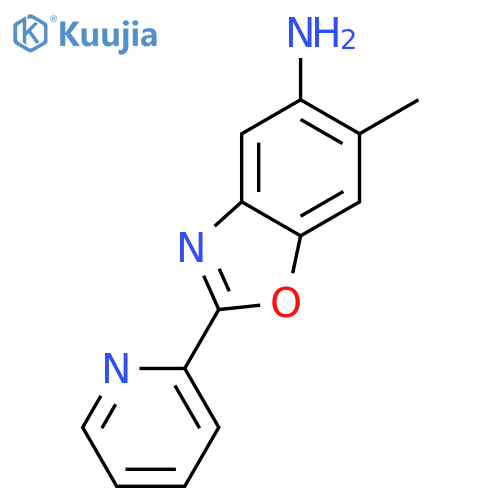 5-Benzoxazolamine, 6-methyl-2-(2-pyridinyl)- structure