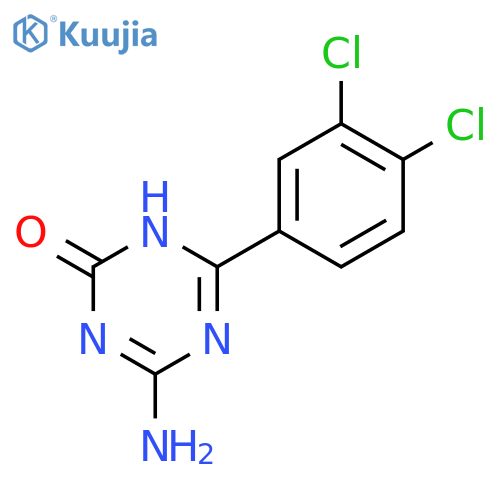 1,3,5-Triazin-2(1H)-one, 4-amino-6-(3,4-dichlorophenyl)- structure