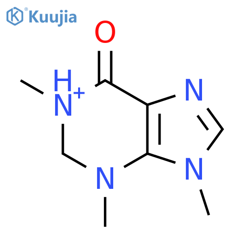 1H-Purinium, 6,9-dihydro-1,3,9-trimethyl-6-oxo- structure