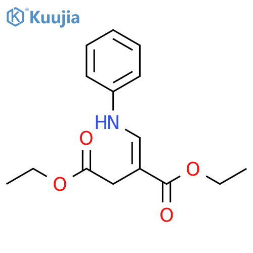 Butanedioic acid, [(phenylamino)methylene]-, diethyl ester, (E)- structure
