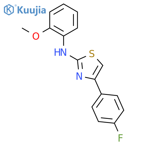 2-Thiazolamine, 4-(4-fluorophenyl)-N-(2-methoxyphenyl)- structure