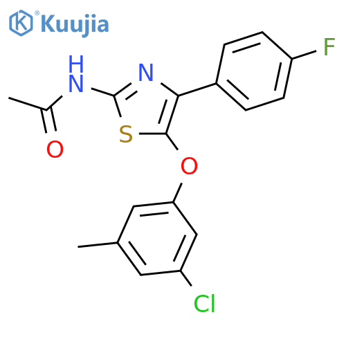 Acetamide,N-[5-(3-chloro-5-methylphenoxy)-4-(4-fluorophenyl)-2-thiazolyl]- structure