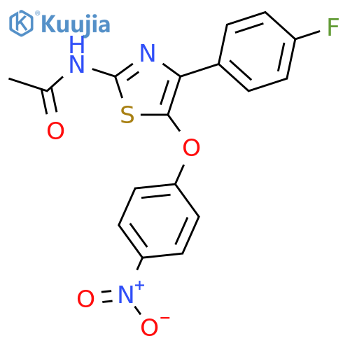 Acetamide, N-[4-(4-fluorophenyl)-5-(4-nitrophenoxy)-2-thiazolyl]- structure