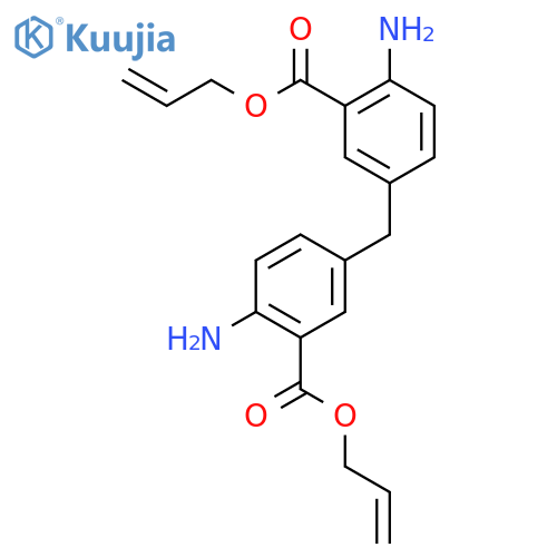 Benzoic acid,3,3'-methylenebis[6-amino-, 1,1'-di-2-propen-1-yl ester structure