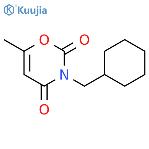 2H-1,3-Oxazine-2,4(3H)-dione, 3-(cyclohexylmethyl)-6-methyl- structure