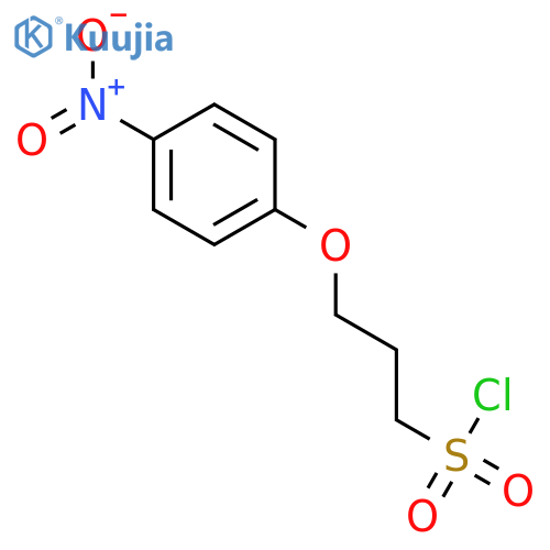 3-(4-nitrophenoxy)propane-1-sulfonyl chloride structure