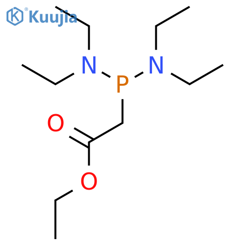 Acetic acid, [bis(diethylamino)phosphino]-, ethyl ester structure