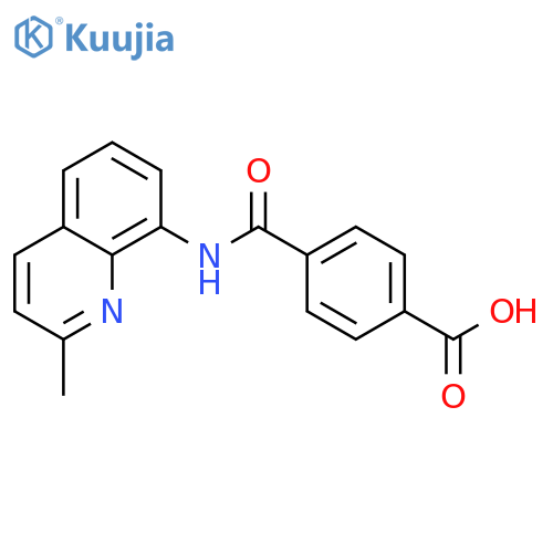 Benzoic acid, 4-[[(2-methyl-8-quinolinyl)amino]carbonyl]- structure